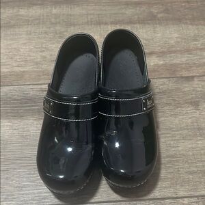 Koi Black Dress Shoes with Glossy Finish and Decorative Strap 6